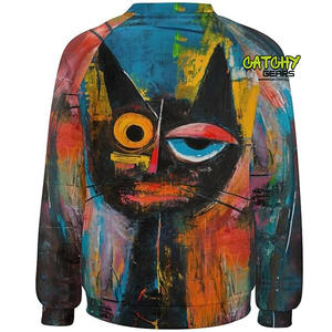 เสื้อสเวตเชิ้ตผ้าฟลีซแบบยูนิเซ็กซ์ อุ่นสบาย คอวี ทรงลำลอง สำหรับฤดูใบไม้ร่วงและฤดูหนาว รับออกแบบตามสั่ง ขายส่ง OEM - Product Image 2