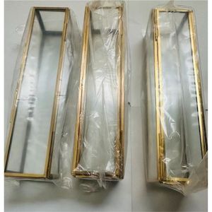 Boîte à bijoux en laiton et verre faite à la main, boîte à bijoux en verre transparent, vente en gros, boîte de rangement décorative pour invitations de mariage - Product Image 4