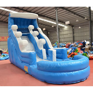 Outdoor Commercial <b>Inflatable</b> <b>Slide</b> <b>Water</b> Park Bouncer Castle High Capacity 500kg Durable PVC Jumping House - Product Image 1