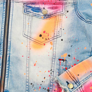 แจ็กเก็ตผ้ายีนส์สำหรับผู้ชายมีซิปตกแต่งสไตล์สตรีทแบบไม่เหมือนใครสำหรับฤดูใบไม้ร่วง - Product Image 5