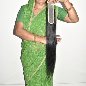 Wholesale Price Closure Straight Unprocessed Raw Indian Temple Human <b>Hair</b> Machine Double Weft Single Drawn <b>Extensions</b> <b>for</b> <b>Sale</b> - Product Image 1