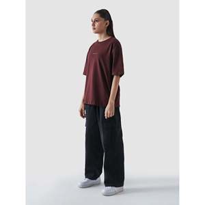 CORE T-shirt à manches régulières pour femme en jersey 100 % coton marron 220 GSM respirant - Product Image 2