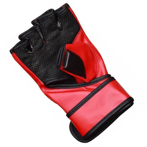 Guantes de MMA para Adultos, Medios Dedos, Material PU Resistente, Absorben la Humedad, Cierre de Gancho y Bucle, Unisex, Protección y Comodidad para el Gimnasio - Product Image 4