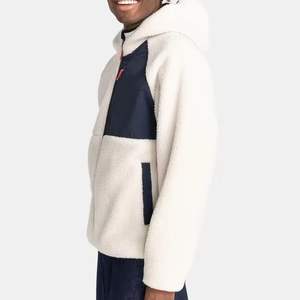 New Arrival Customized Sherpa Fluffy <b>Fleece</b> Hoodie Sweatshirts Heavyweight <b>Thick</b> Fur Pullover Hoodies for <b>Men's</b> - Product Image 3