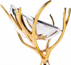 Cuenco de Metal artesanal único con detalles de bordes intrincados, Ideal para decoración de lujo para el hogar y acento de oficina - Product Image 5