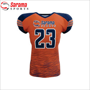 Wholesale Custom Embroidered American <b>Football</b> Sportswear Set Fashion Breathable 100% Polyester Quick Dry Jersey Digital <b>Print</b> - Product Image 2