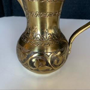 Dallah vintage en laiton avec couvercle, écologique, recyclable, couleurs et logo personnalisables, cafetière arabe pour la maison et les événements, taille personnalisée - Product Image 2