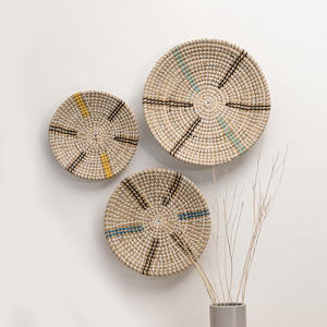 ของตกแต่งบ้านศิลปะการแสดงผลหญ้าทะเลแบบถักแขวนผนัง - Product Image 5