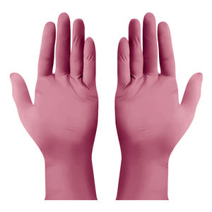 Guantes de seguridad de nitrilo rosa de alta calidad, cómodos, estirables, de destreza mejorada, muestra gratis para protección multiaplicación - Product Image 6