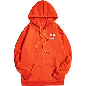 OUTPACE Sweats à capuche pour hommes 100% coton Sweats décontractés avec cordon de serrage Teint uni pour l'hiver - Product Image 4