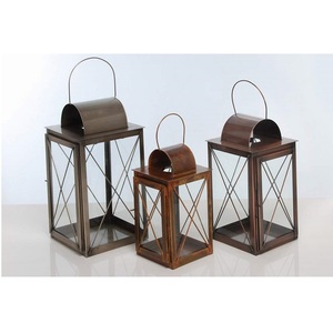 Modern <b>Black</b> Metal <b>Candle</b> Jar Metal Lantern <b>Black</b> Finished new year lantern Decorative <b>Candle</b> <b>Holder</b> Indoor Outdoor - Product Image 2