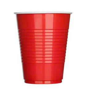 Meilleur prix Gobelet jetable en Pp personnalisé 16 oz gobelets en plastique jetables de fête rouge blanc bleu bière boire boisson froide tasses à café froid - Product Image 5