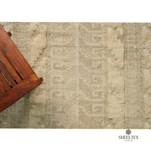 Alfombra de lana de lujo a pedido con borlas hechas a mano Rectángulo de estilo moderno para sala de estar Puerta del dormitorio Tamaño grande Buen precio - Product Image 6