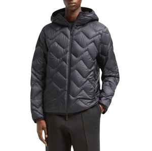 Veste matelassée unisexe de haute qualité rembourrée de duvet avec capuche, personnalisable, imperméable, écologique, séchage rapide - Product Image 1