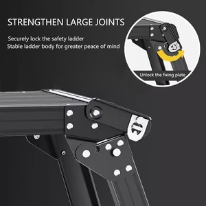 Deliladder <strong>Work</strong> <strong>Platform</strong> in <strong>Aluminum</strong> Black Color - Product Image 4