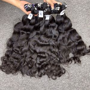 Vqhair ผมดิบแบบเวียดนามสองชั้นสำหรับต่อผมมนุษย์ผมต่อแบบหยักศกธรรมชาติ - Product Image 1