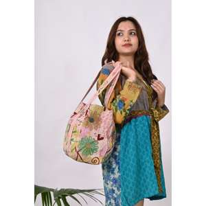 Sac à bandoulière vintage pour femme, style bohème hippie, broderie Suzani, fait main, cousu à la main, grande capacité, doux, écologique - Product Image 3