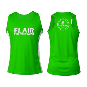 ชุดเสื้อกล้ามชกมวยชุดออกกำลังกายเสื้อกล้ามกางเกงขาสั้นเสื้อกล้ามสำหรับนักสู้คิกบ็อกซิ่ง - Product Image 3