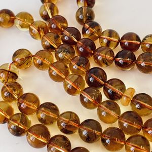 Perles de prière en ambre naturel avec inclusions d'insectes, chapelet en ambre - Product Image 2