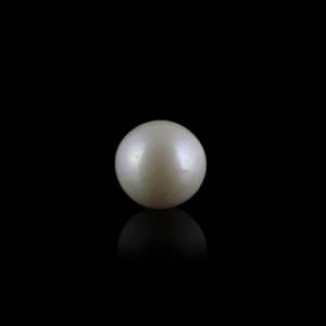 Perles naturelles de 7,3 carats, couleur blanche/rose, pour bijoux et fabrication de bijoux, trou personnalisable - Product Image 1