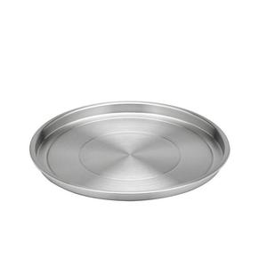 Durable heavy duty metal platter with smooth polished <b>surface</b> suitable for daily meals, parties and catering needs - Product Image 1