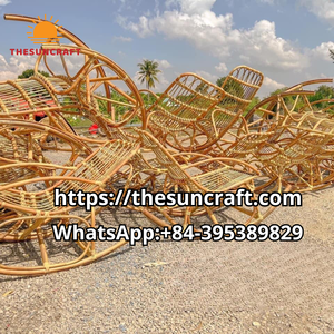 Mesa de ratán natural más vendida, decoración ecológica para el hogar, mesa de centro ovalada de nuevo diseño hecha en Vietnam - Product Image 4