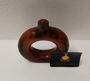 แจกันแก้วลายหินอ่อนสีอำพันสไตล์วินเทจ ทำจากเรซิ่นอีพ็อกซี่เป่าด้วยมือ สำหรับตกแต่งบ้าน ราคาดีที่สุด - Product Image 6