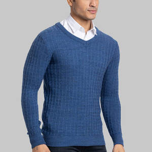 Suéteres de hombre hechos con material de secado rápido y teñido liso, suéteres de punto con diseño personalizado para hombre - Product Image 3