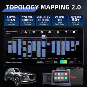 Tester Batteria Ultra Scanner 5-in-1 VCMI Mappa Topologica Intelligente Programmazione ECU Codifica Display LCD 12V Strumento Diagnostico - Product Image 4