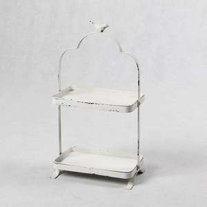 Elegant Antique Style Iron Tiered Storage <b>Rack</b> Functional Metal Display for Home Decoration and Retail - Product Image 1
