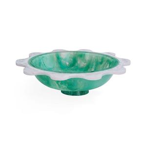 Elegante cuenco de resina para servir, hecho a mano, acabado brillante, elegante centro de mesa para cocina, comedor o sala de estar - Product Image 1