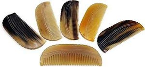 หวีฮอร์นแบบนุ่มสำหรับนวดหนังศีรษะและสุขภาพเส้นผมฮอร์นหวีป้องกันการแตกหักและแตกปลาย - Product Image 2