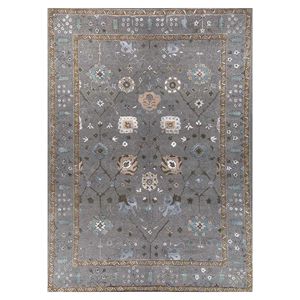 Tapis moderne en laine/soie tufté à la main de haute qualité Design en peluche coloré avec coton fait main de couleur unie à pile coupée pour l'exercice à domicile - Product Image 1