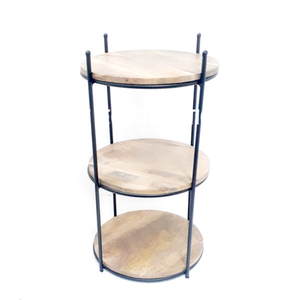 Table d'appoint de luxe légère, table de chevet, table d'appoint moderne pour salon, armoire mobile de rangement, table d'appoint à 3 niveaux - Product Image 1