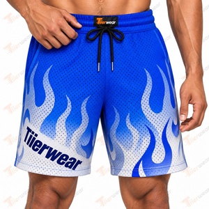 Shorts en mesh sublimé pour hommes, shorts de sport personnalisés pour la salle de sport, le basketball, la course à pied, entraînement, séchage rapide, vente en gros de vêtements de sport athlétiques - Product Image 2