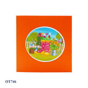 Mới lạ hoa thanh lịch hạnh phúc các bà mẹ ngày thẻ tùy chỉnh in giấy handmade gấp 3D Pop Up thiệp chúc mừng được thực hiện tại Việt Nam - Product Image 6