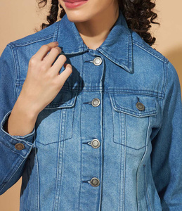 Best Selling <b>Women's</b> Winter Denim Bomber Jacket Waterproof Windproof Camouflage Embroidery High Quality Price - Product Image 5