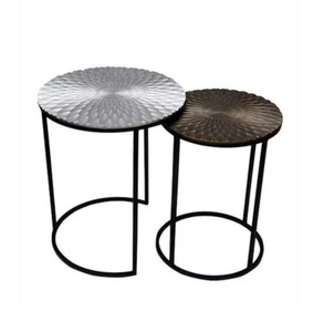 Table d'appoint moderne en métal faite à la main pour la salle à manger fabriquée en villa salon chambre à coucher ou cour meubles de maison - Product Image 5