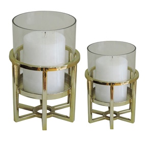 Bougeoir en métal à 5 bras enduit de poudre noire Pièce maîtresse de table de mariage/salle à manger unique pour décorer les bocaux à bougies Style INS - Product Image 4