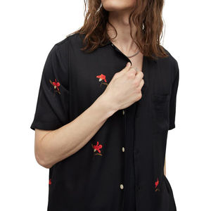 เสื้อคอเต่าของผู้ชายเสื้อคอตตอน100% ทึบแบบถักโพลีเอสเตอร์แขนสั้นกระดุมปกติต่อต้านริ้วรอยออกแบบได้ตามต้องการ - Product Image 4