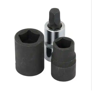 3pcs Jeu de freins à douille pour écrous de roue en acier CR-V pour <span class=keywords><strong>réparation</strong></span> <span class=keywords><strong>mécanique</strong></span> pour <span class=keywords><strong>réparation</strong></span> automobile 1/2 'Pentagon Hex Allen Brake Sock - Product Image 2