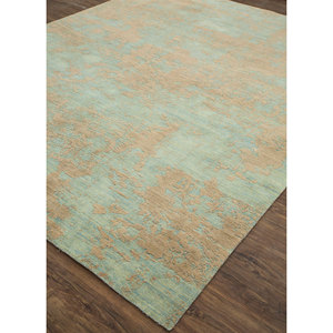 Tapis en laine noué à la main Kavi Green, collection Chaos Theory CX-2701, abstrait, pour la décoration de la maison, salon, 9x12, rectangle, puzzle - Product Image 2