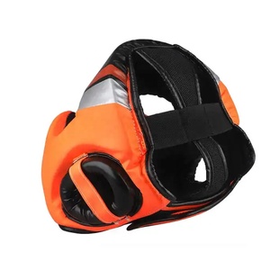 Profesional hecho Karate Muay-Thai Adulto Head-Protection Kickboxing Diseño de logotipo personalizado Transpirable OEM-Service Head Guards - Product Image 6