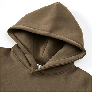 Sweat-shirt à capuche personnalisé en polyester/coton pour homme, conception OEM, épais, respirant, technique de teinture unie pour l'hiver - Product Image 6