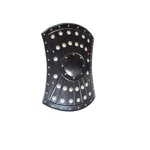 Escudo nórdico auténtico para LARP y decoración, forma redonda de madera hecha a mano con diseño Vikingo, adorno colgante de Metal para Diwali - Product Image 5