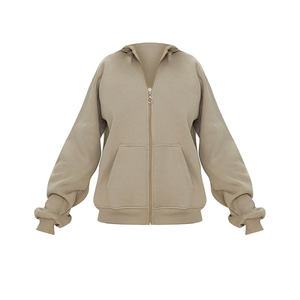 Ensemble pantalon de survêtement et sweat à capuche pour femme Sweat à capuche zippé personnalisé Vêtements de sport pour femme Ensemble de survêtement deux pièces en éponge française - Product Image 4