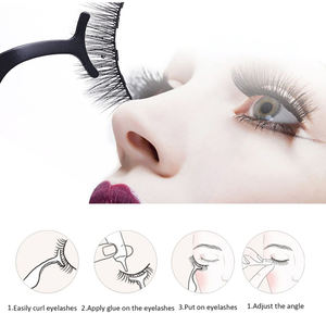 Applicateur de cils en acier inoxydable de haute qualité avec logo personnalisé, étiquette privée, pinces à cils artificiels en gros - Product Image 5