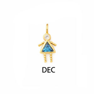 Colgante de Topacio Azul para Mujer, Piedra de Nacimiento de Diciembre, Gema Azul, Chapado en Oro Rosa, Joyería Delicada Hecha a Mano - Product Image 2
