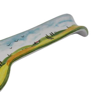 Made in Italy High Quality Handmade Ceramic Spoon Rest 28cm Italian Design SAMBUCO CERAMICS <b>Kitchen</b> <b>Item</b> - Product Image 2