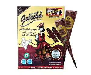 Mehndi Líquido Herbal Golecha Marrón Oscuro de Primera Calidad para Manos, Fórmula Ligera, Hermosos Diseños, Tinte Rápido, Precio - Product Image 3